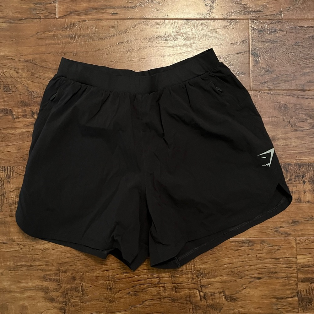 Gym shark black shorts, size S